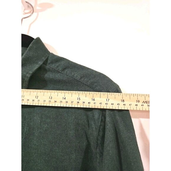 UNTUCKit Casual Button Up Men Large Green Preppy Solid Casual Rugged Masculine - Picture 5 of 10